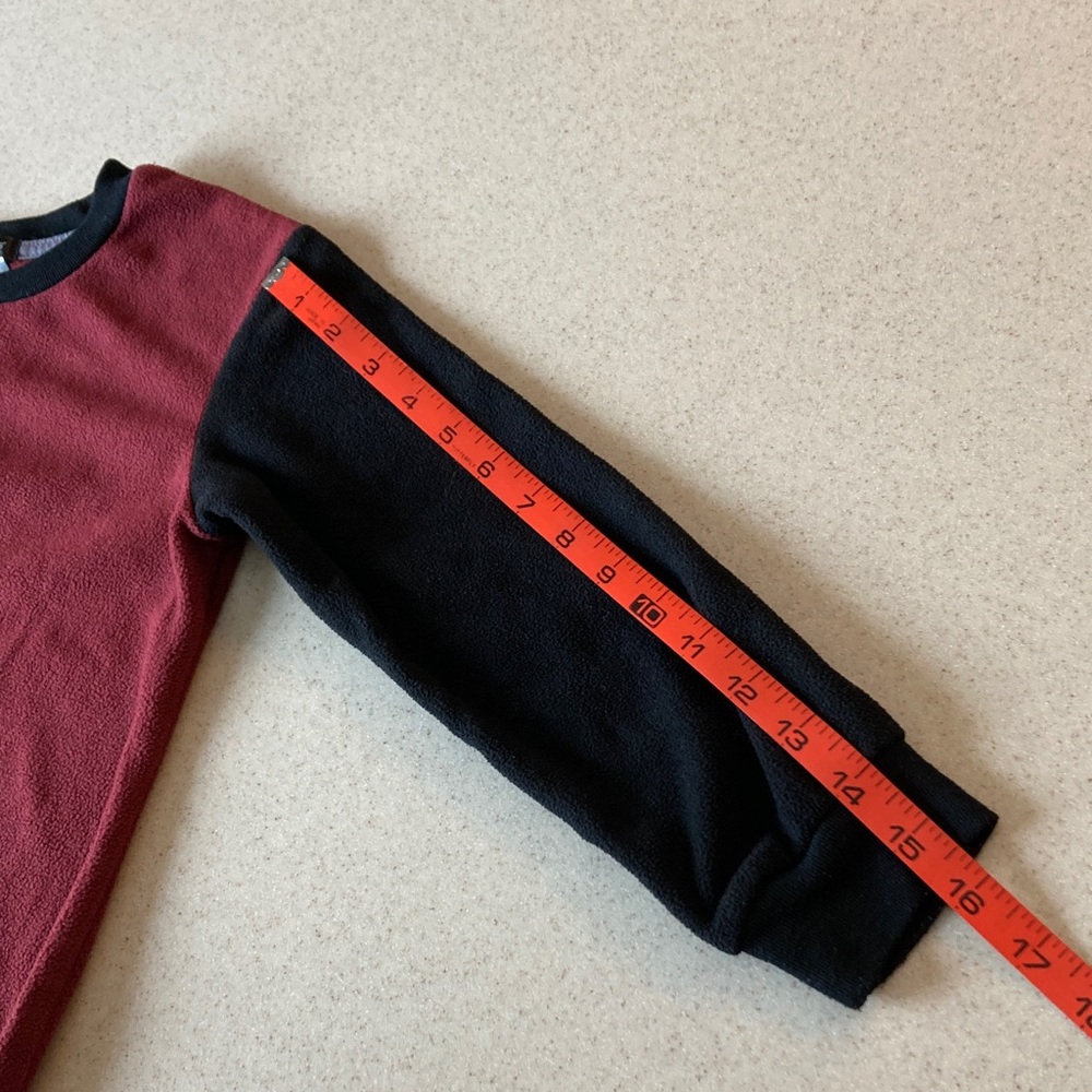 Cuddl Duds Maroon and Black Pajama Top Kids SIze 8 - Picture 7 of 7